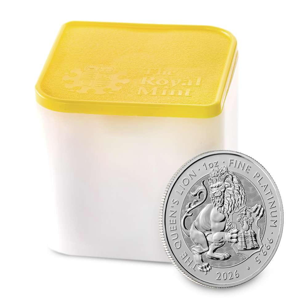 2026 1 oz British Platinum Tudor Beasts The Queen's Lion Coin (BU) - Image 4
