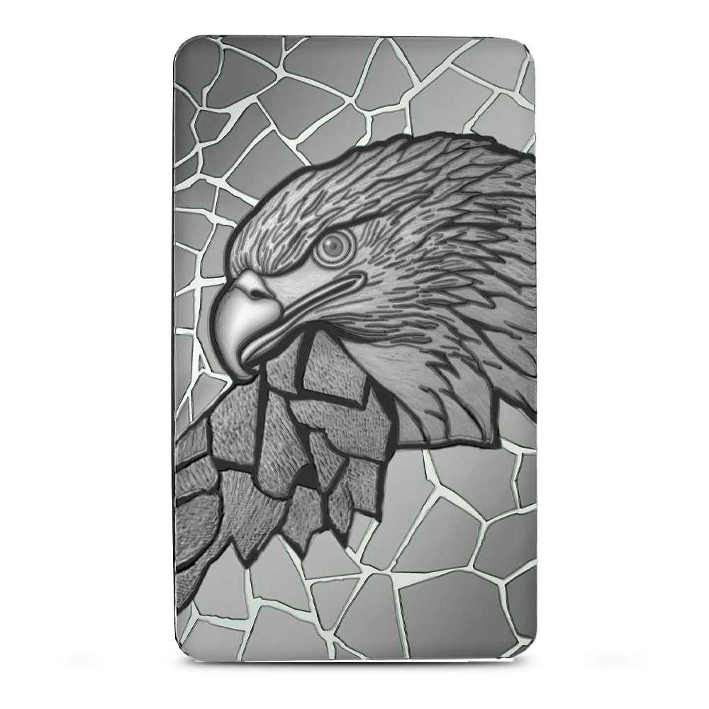 2026 1 oz Fiji Silver Mosaique Bald Eagle Coin (Proof-Like, Capsule + CoA) - Image 3
