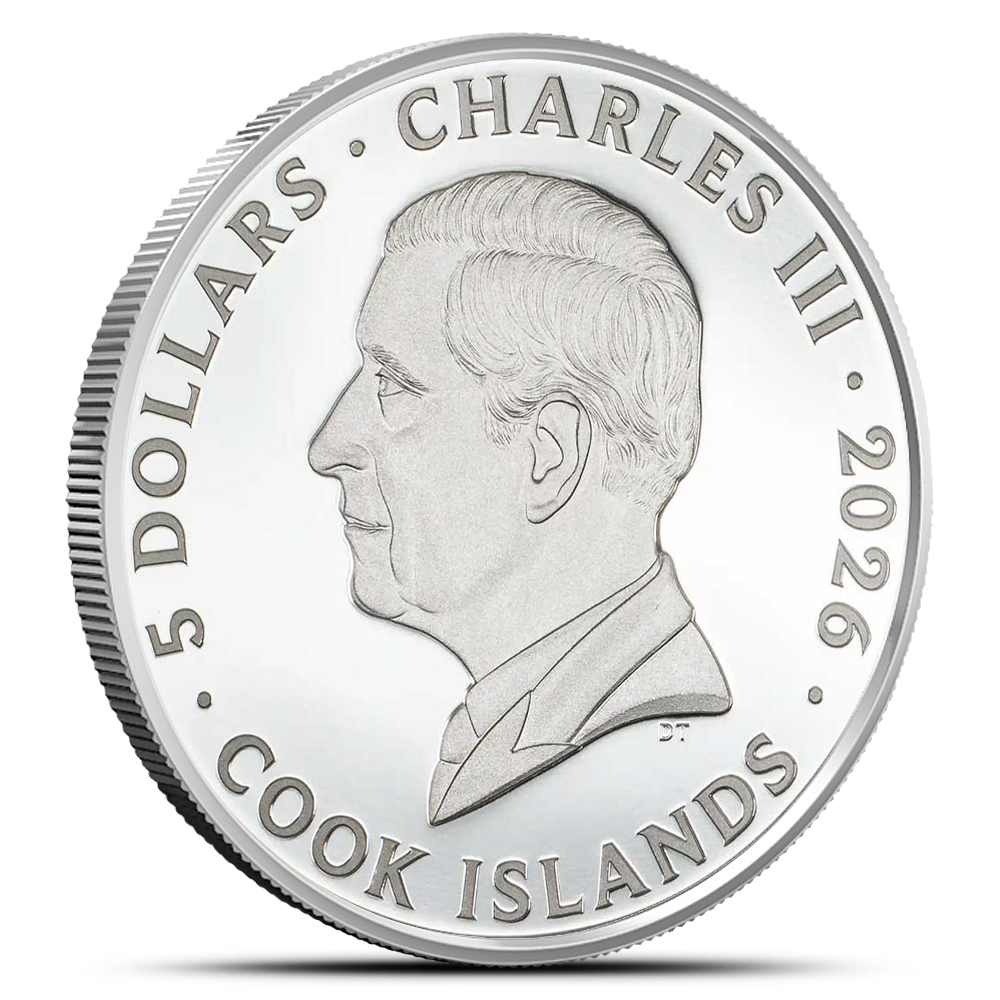 2026 1 oz Proof Cook Islands Silver Seven Deadly Sins Gluttony Coin - Image 2