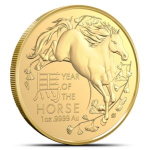 2026 1 oz Royal Australian Mint Gold Year of the Horse Coin (BU)