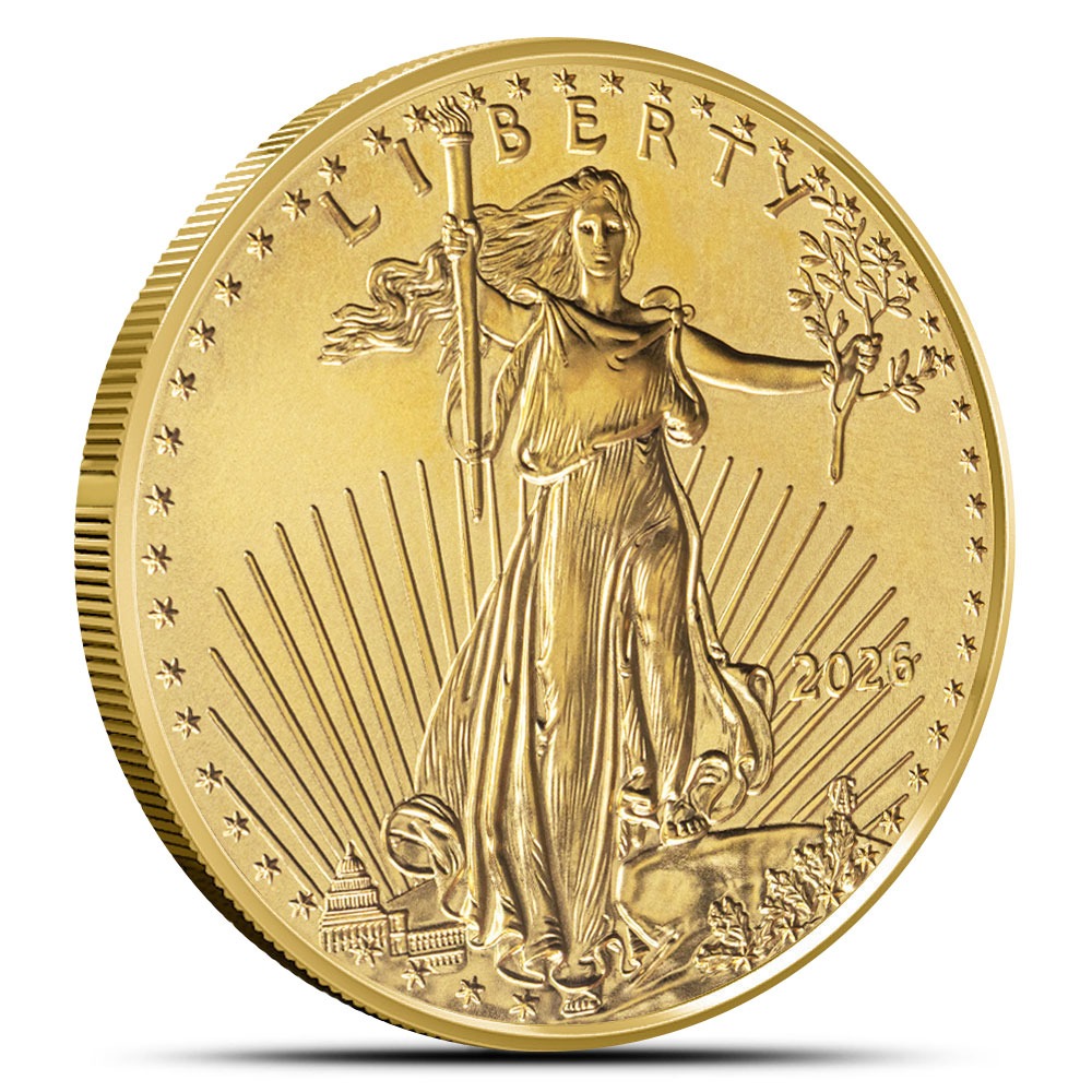 2026 1/2 oz American Gold Eagle Tube (40 Coins, BU) - Image 2