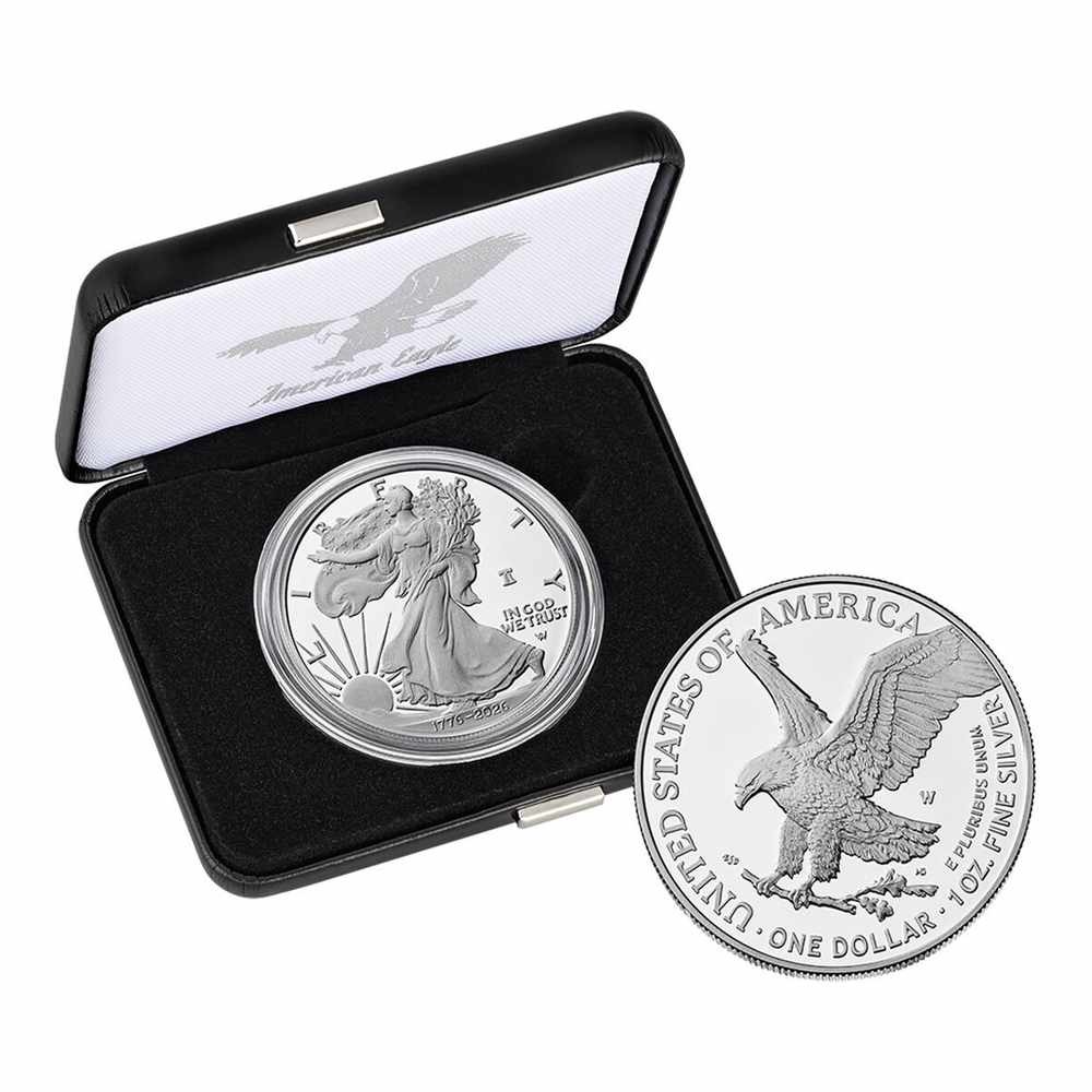 2026-W 1 oz Proof American Silver Eagle Coin (Box & CoA) - Image 4