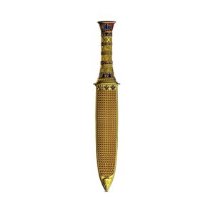 2025 2 oz Colorized Samoa Silver King Tutankhamun’s Dagger Shaped Coin (Gilded)