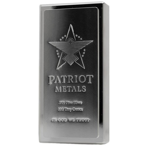 Buy 100 oz Patriot Metals Stacker Silver Bar (New)