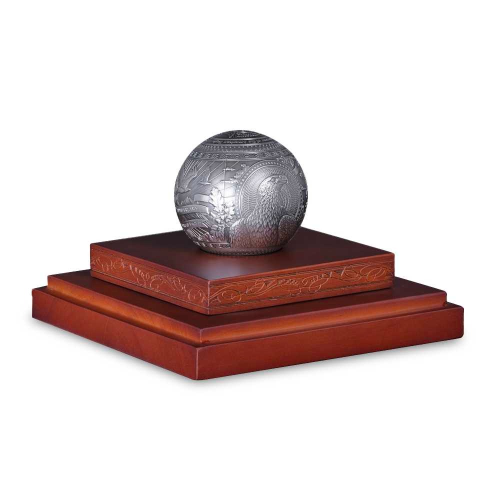 2026 1 Kilo Barbados 40th Anniversary American Eagle Spherical Silver Coin (Box + CoA) - Image 8