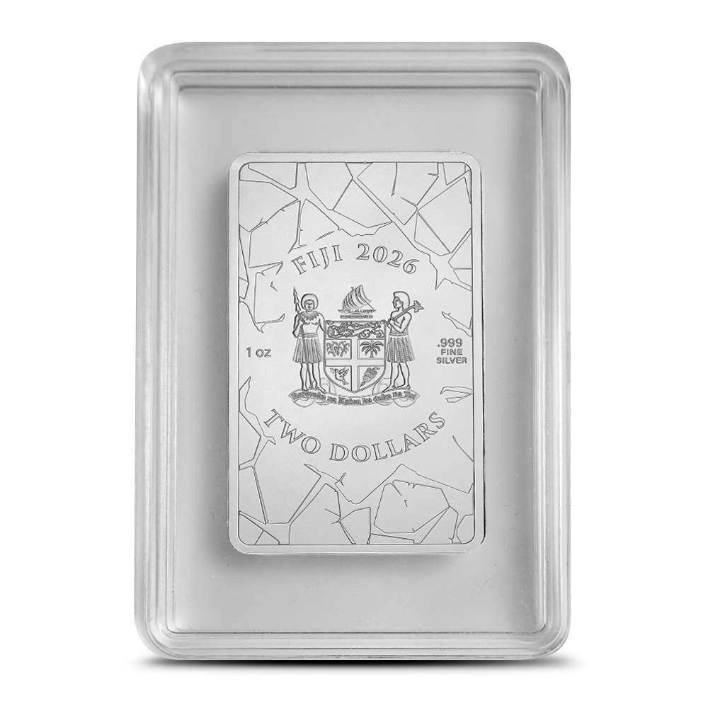 2026 1 oz Fiji Silver Mosaique Bald Eagle Coin (Proof-Like, Capsule + CoA) - Image 2