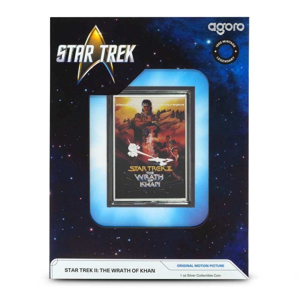 2025 1 oz Proof Colorized Niue Silver Star Trek The Wrath of Khan Coin (Box + CoA) - Image 5